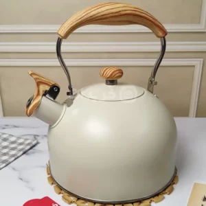 خرید کتری سوت دار استیل ۲٫۵ لیتری وارداتی با دسته متحرک