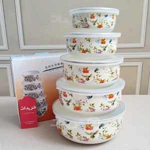 ظرف لعابی گل و پرنده