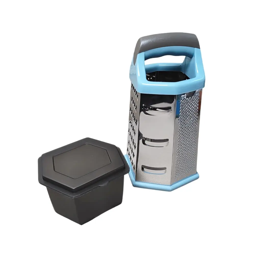 danny-home-6-sided-grater-Storage-Box-1 قیمت و خرید رنده 6 طرفه با ظرف نگهداری دنی هوم کد DH2599-BLUE