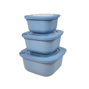 قیمت و خرید ظرف نگهدارنده 3 عددی Softchef ترکیه در رنگ آبی