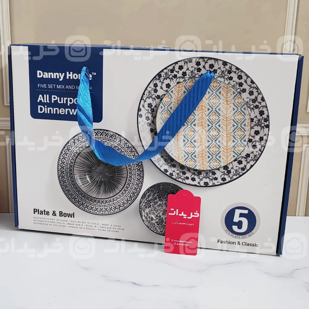 danny-home-five-set-mix-dinnerware-plate-bowl-5 ست ظروف گل آبی دنی هوم در فروشگاه خریدات
