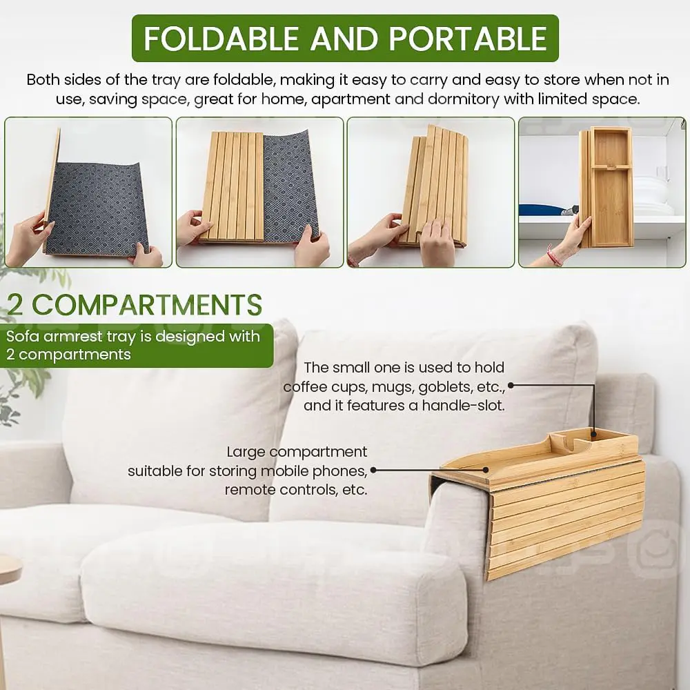 sofa-arm-rest-tray-5 سینی مبل تاشو بامبو