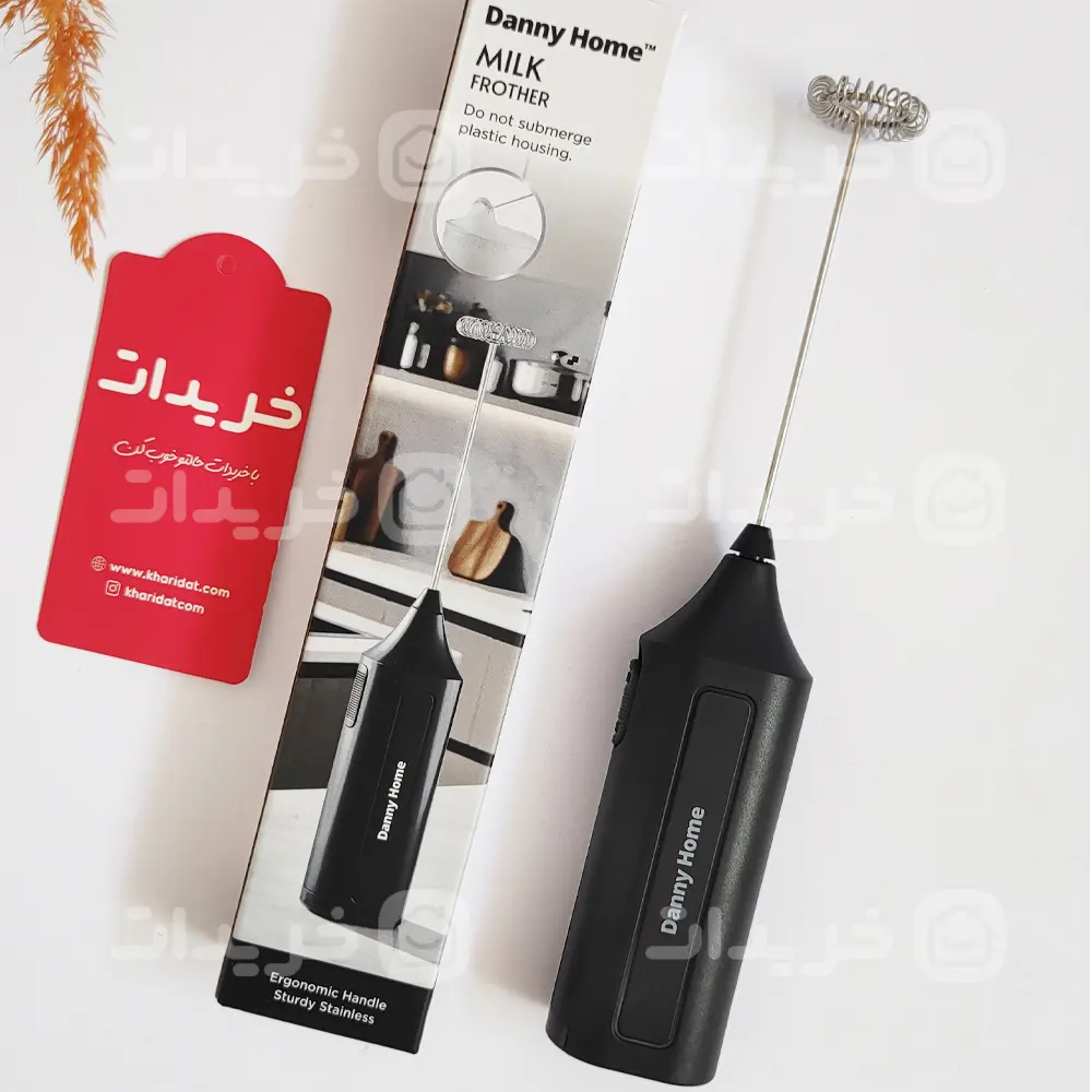 danny-home-milk-frother-1 همزن و کف ساز شیر باطری خور دنی هوم